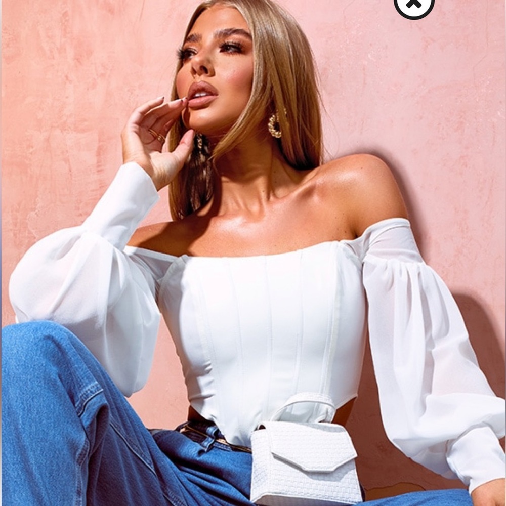 PLT White Corset Top 🤍
